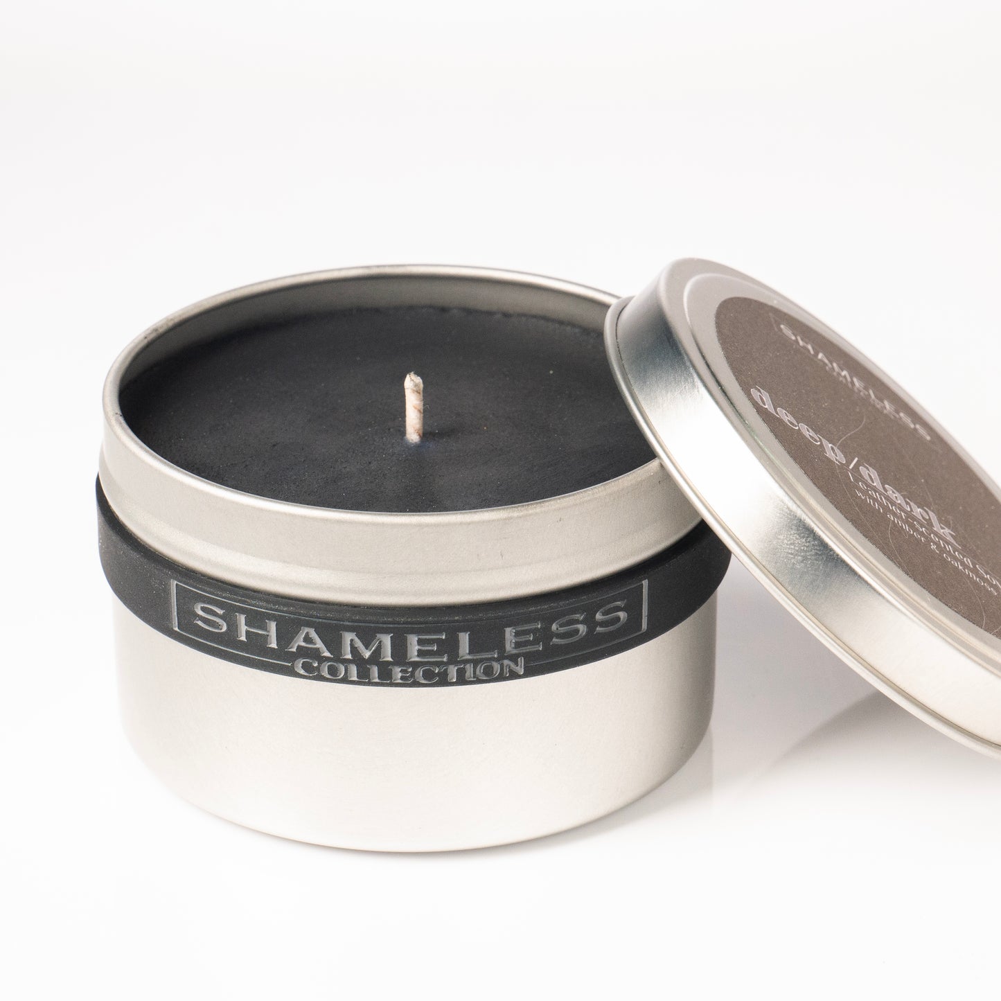 deep/dark Leather-Scented Candle