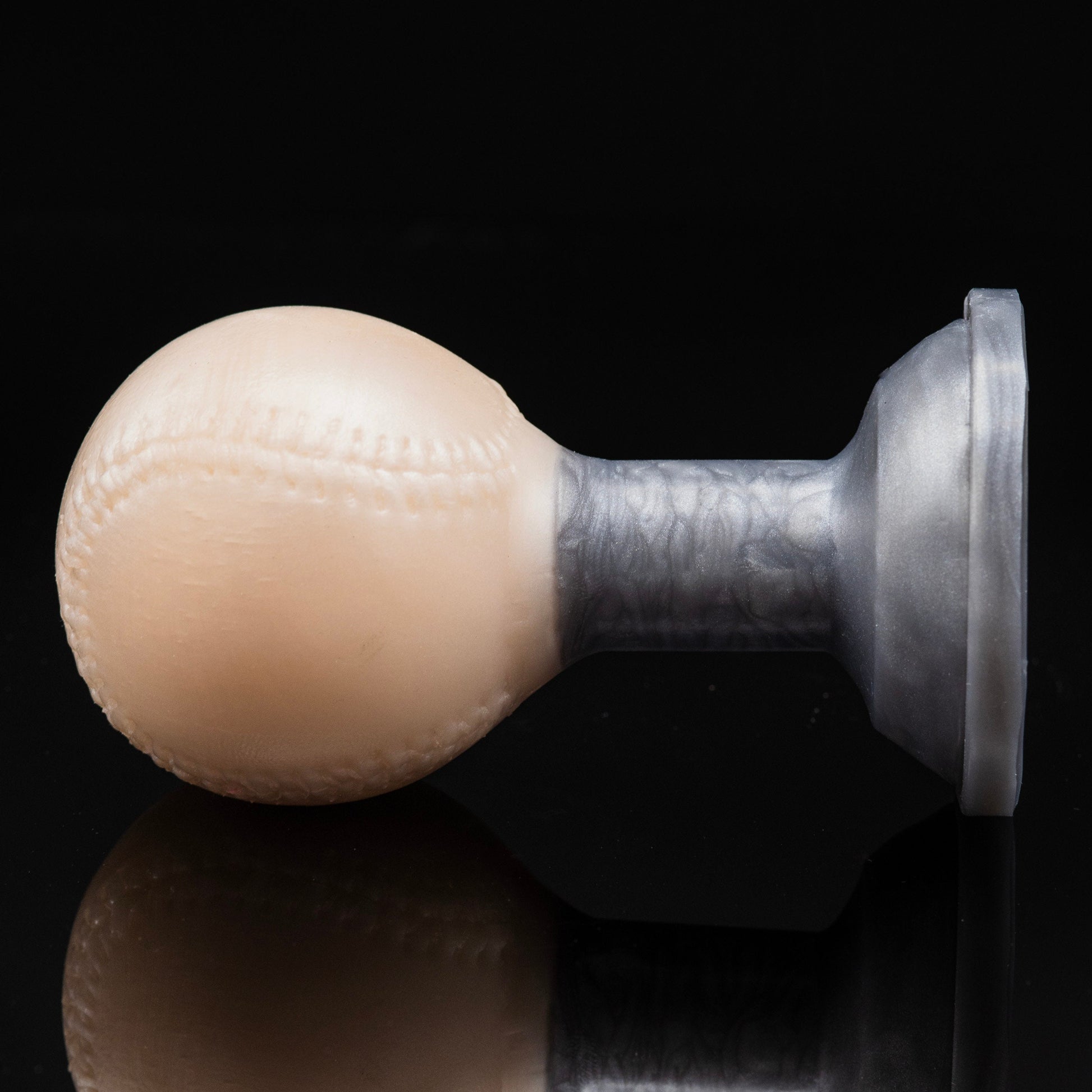 Baseball Butt Plug - Body-Safe Platinum Silicone Sex Toy Yiffmonkey Baseball Butt Plug - Body-Safe Platinum Silicone Sex Toy Yiffmonkey