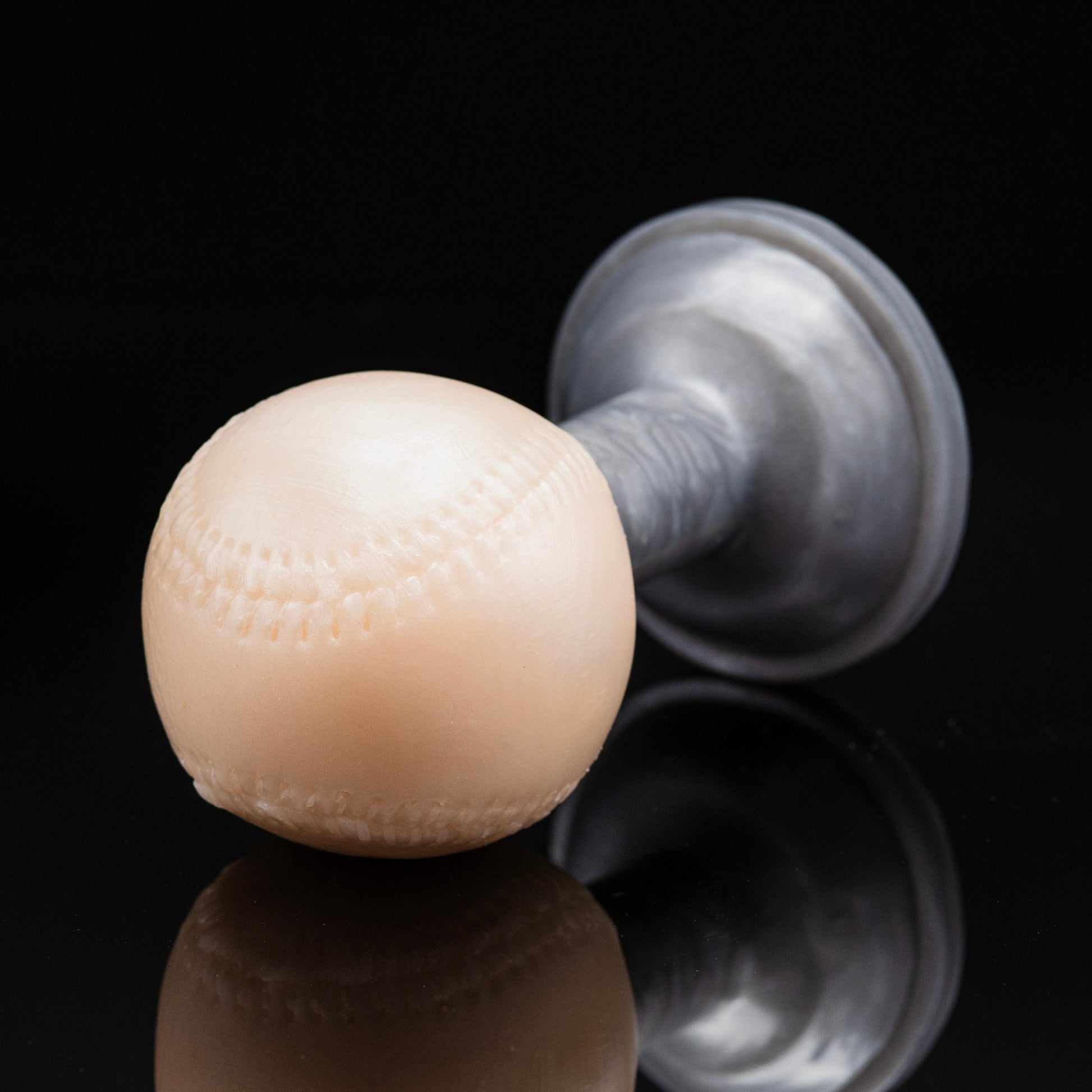 Baseball Butt Plug - Body-Safe Platinum Silicone Sex Toy Yiffmonkey Baseball Butt Plug - Body-Safe Platinum Silicone Sex Toy Yiffmonkey