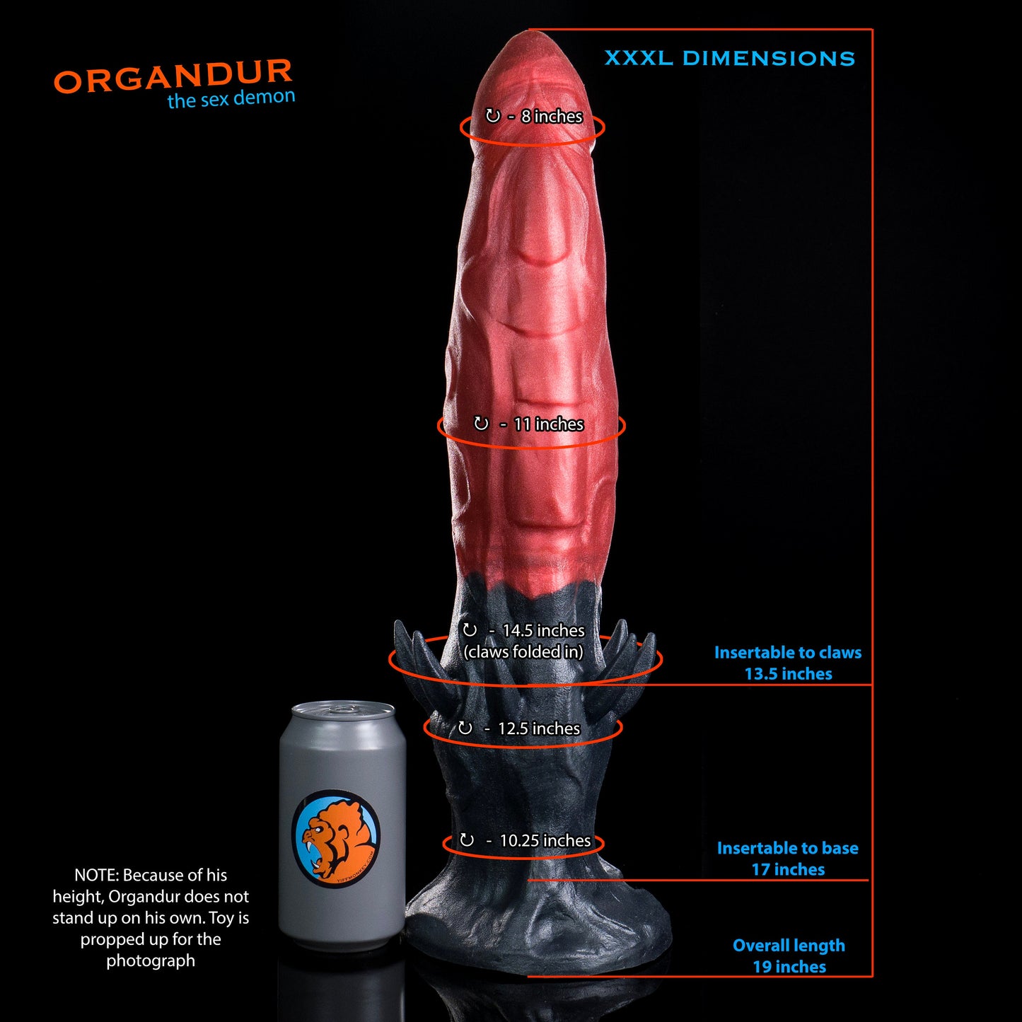 Organdur the Sex Demon Dildo - 3 Sizes